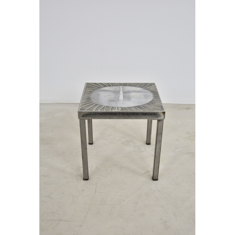 Vintage Sun Coffee Table by Roger Capron, 1960s