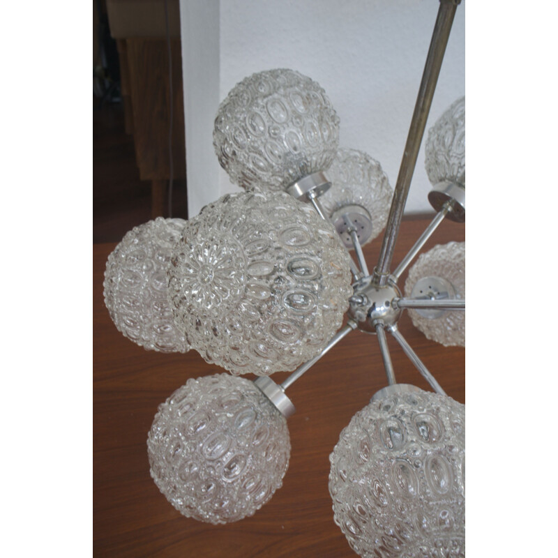 Vintage Sputnik Pendant Lamp from Richard Essig with 12 Lights, 1960s
