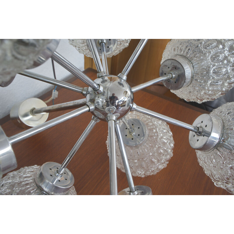 Vintage Sputnik Pendant Lamp from Richard Essig with 12 Lights, 1960s
