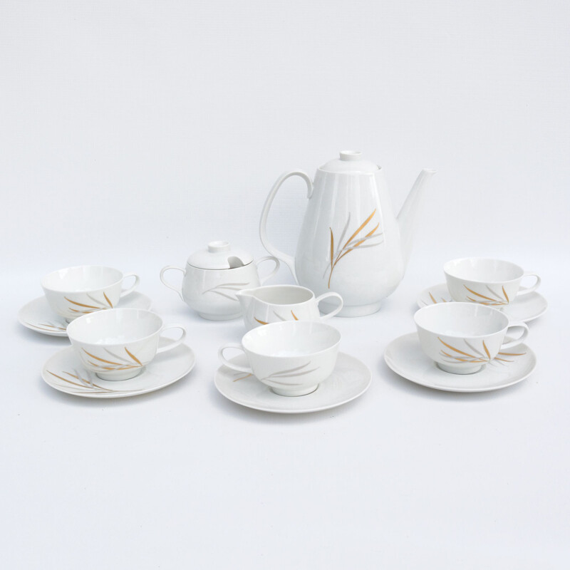 Vintage Rosenthal Form E Modell coffee service designed by R. Loewy Germany, 1950s