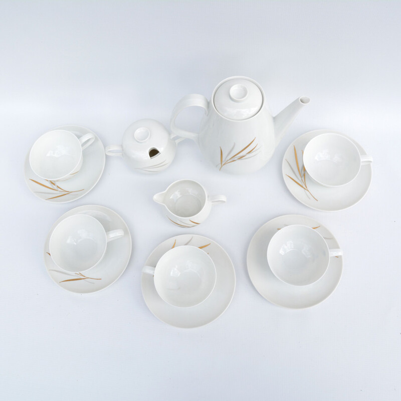 Vintage Rosenthal Form E Modell coffee service designed by R. Loewy Germany, 1950s