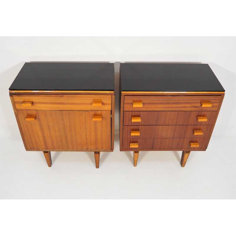 Pair of Vintage nightstands Scandinavian 1970s