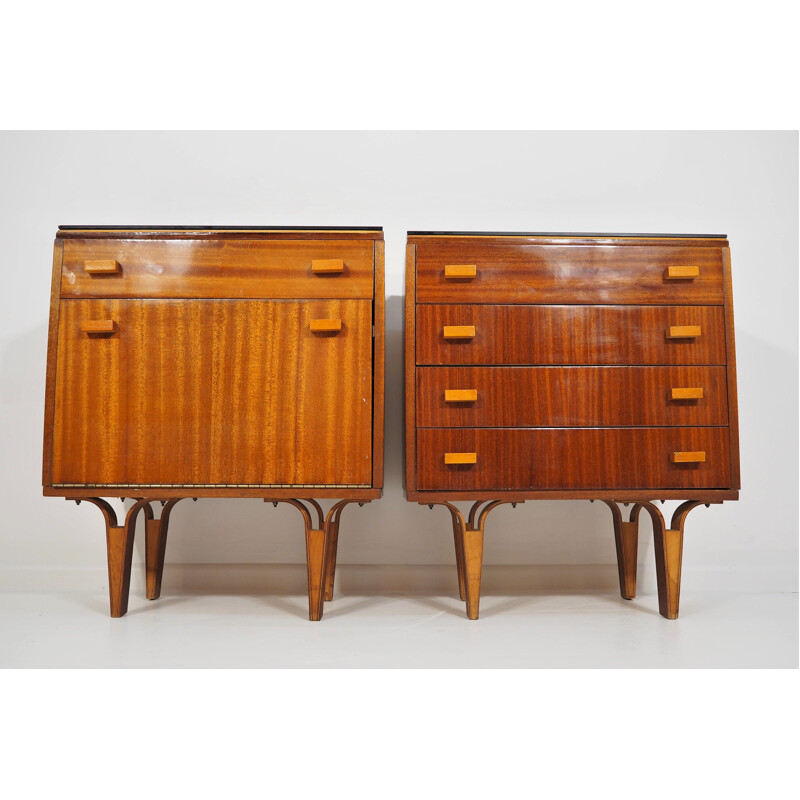 Pair of Vintage nightstands Scandinavian 1970s