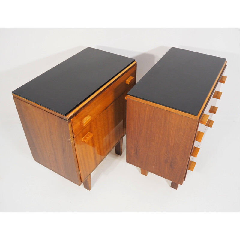 Pair of Vintage nightstands Scandinavian 1970s