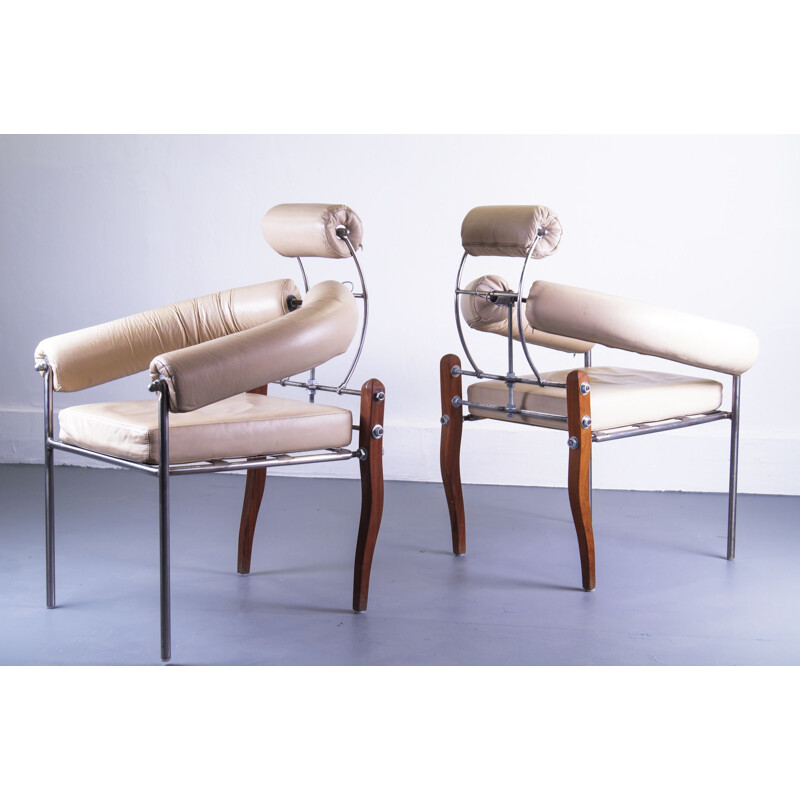 Pair of Vintage Swiss Pirmin Chair - Heinz Julen, 1990s