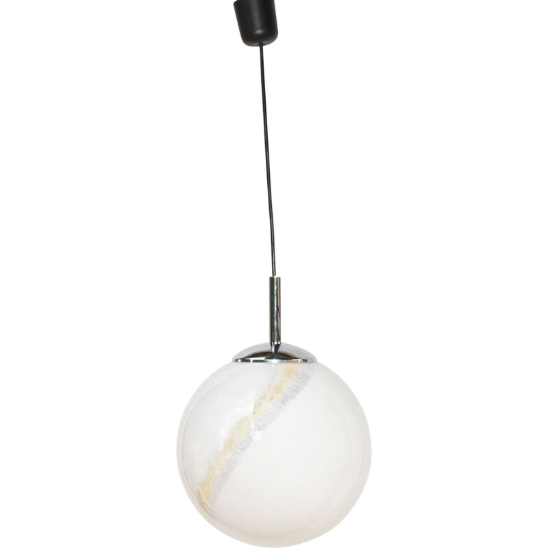 Vintage hanging lamp,Bonalux spherical  Germany, 1970