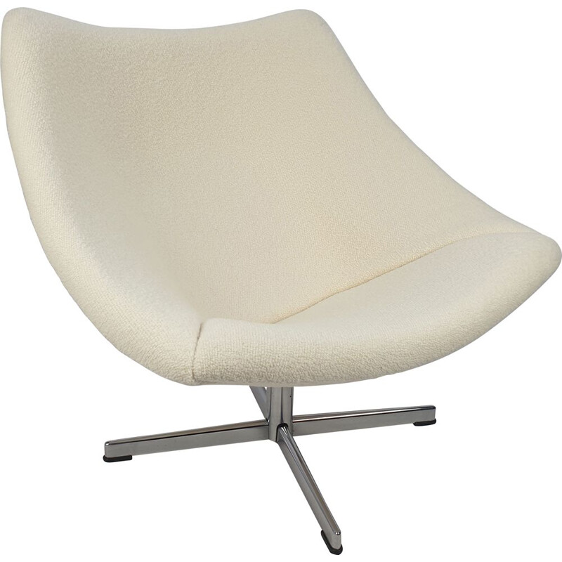 Vintage Oyster Chair with Cross Base by Pierre Paulin for Artifort, 1965