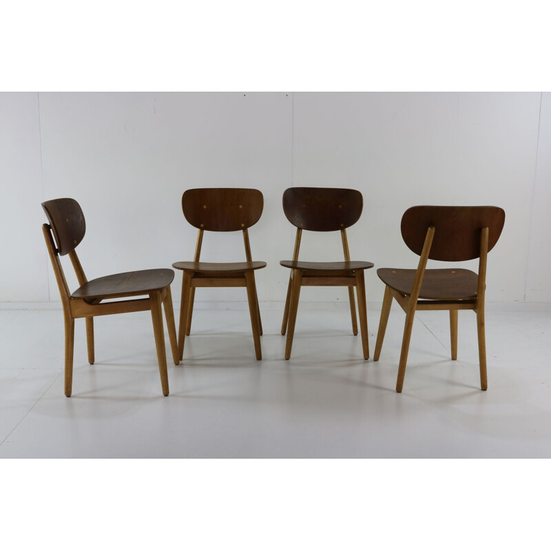 4 chaises vintage Cees Braakman pour UMS Pastoe