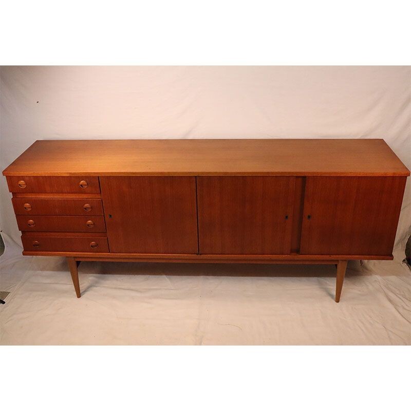 Vintage teak sideboard Scandinavian 1960