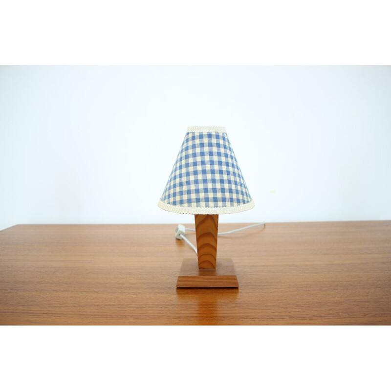 Mid-century wood table lamp, 1960s