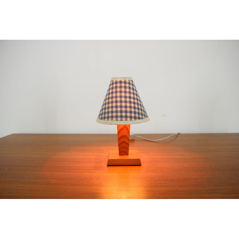 Mid-century wood table lamp, 1960s