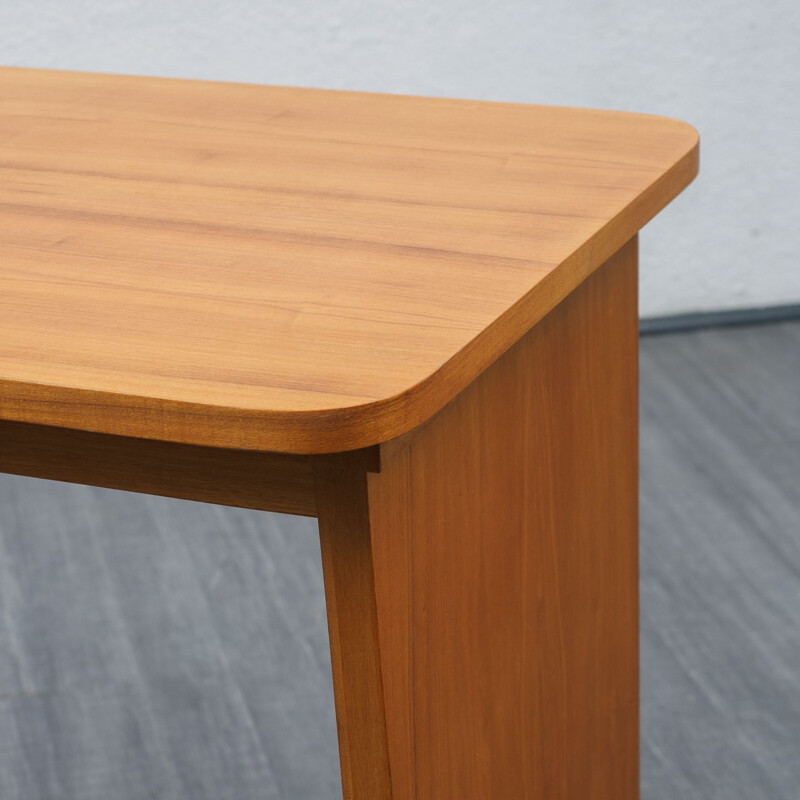 Mid-Century media side table, walnut 1950s