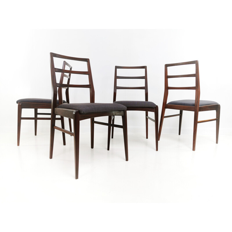 Set of 4 Vintage Teak Dining Chairs Afromosia By Richard Hornby For Fyne Ladye 1960