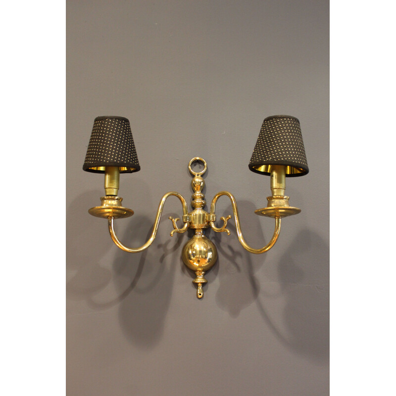 Vintage Brass Sconce Italy