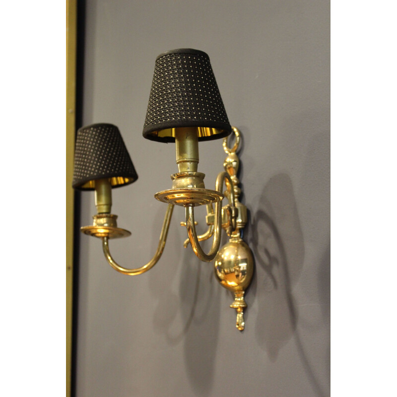 Vintage Brass Sconce Italy