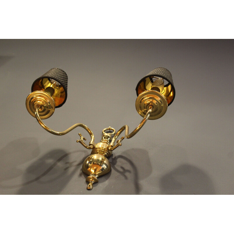 Vintage Brass Sconce Italy