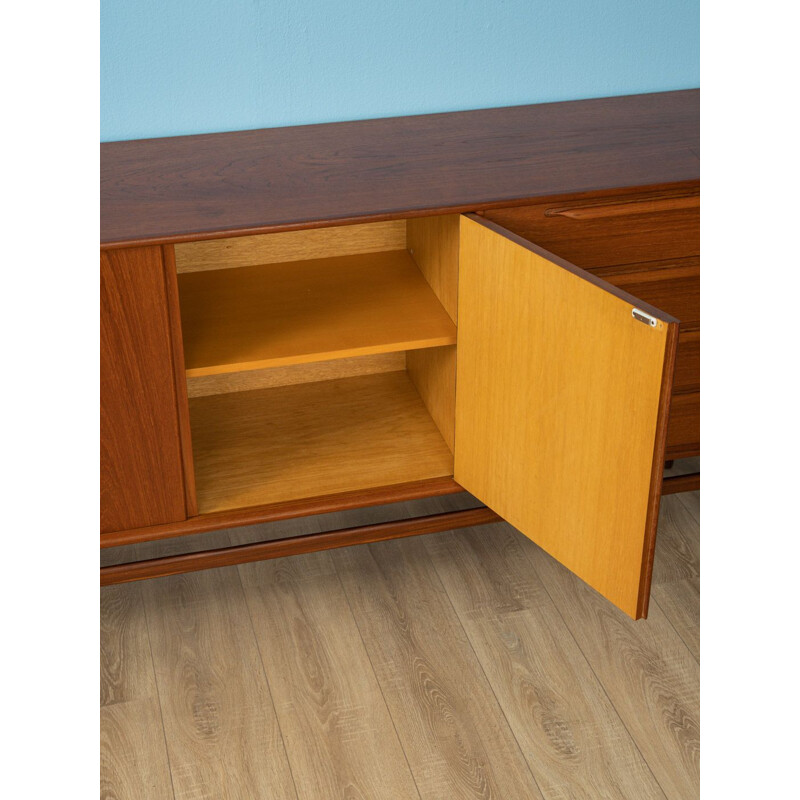 Vintage Sideboard in teak veneer Scandinavian Heinrich Riestenpatt, designed in Germany, 1960