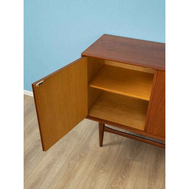 Vintage Sideboard in teak veneer Scandinavian Heinrich Riestenpatt, designed in Germany, 1960