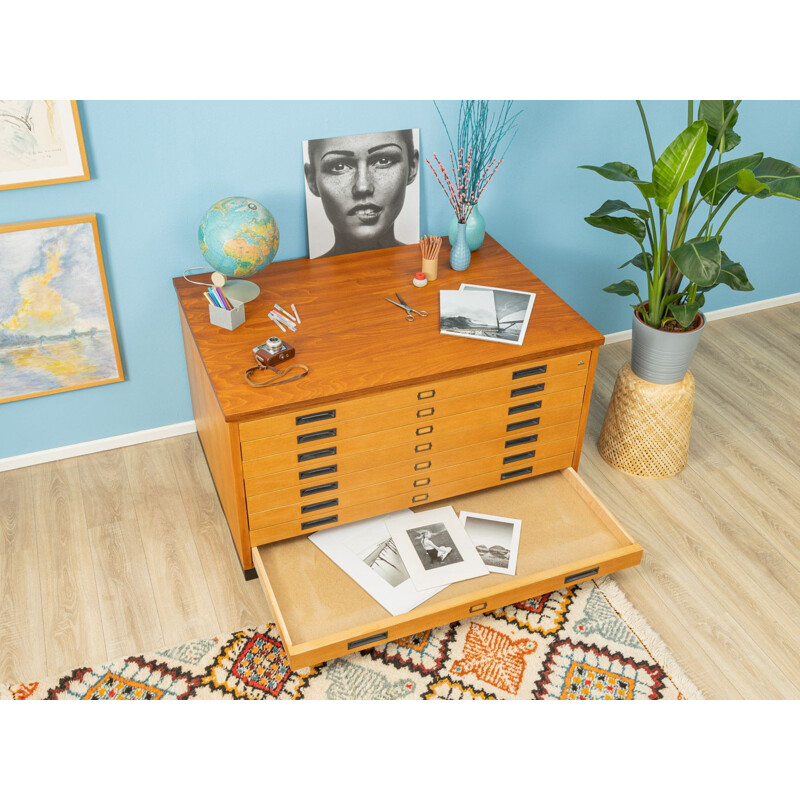 Vintage Drawer cabinet in oak veneer 1960