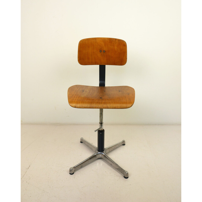 Vintage Architects Swivel Chair from Drabert, Germany, 1940s
