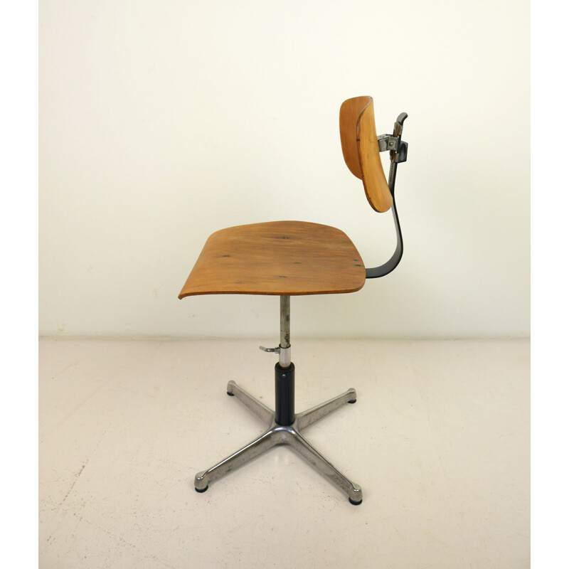 Vintage Architects Swivel Chair from Drabert, Germany, 1940s