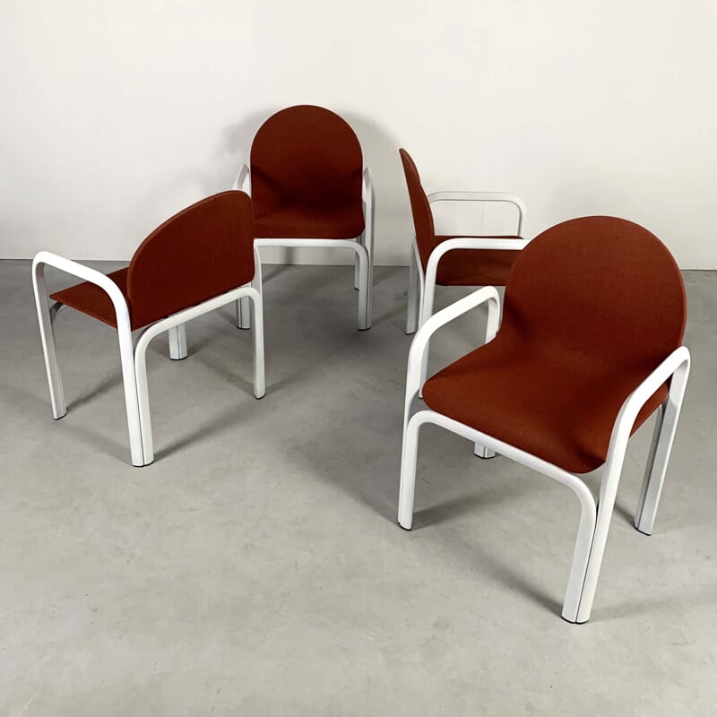 Set of 4 vintage  Orsay Armchairs by Gae Aulenti for Knoll, 1970s