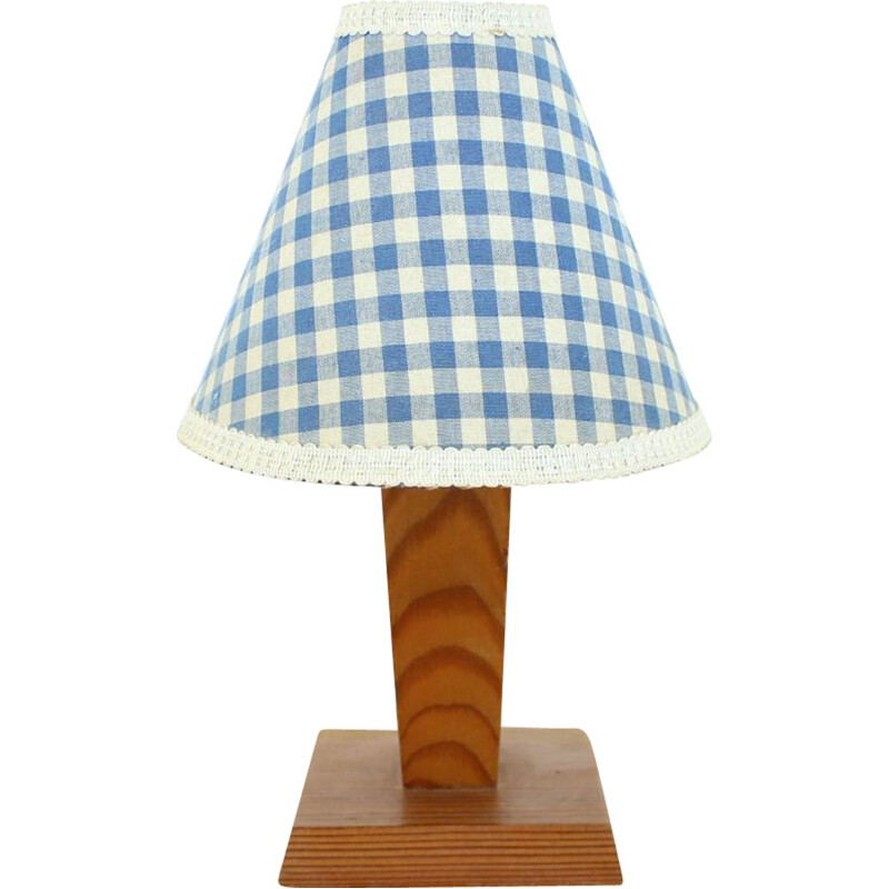 Mid-century wood table lamp, 1960s