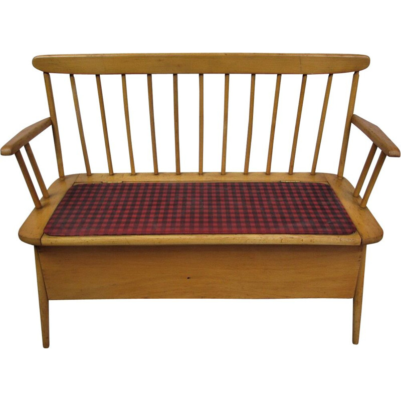 Vintage Herlag Children's bench, 1950s