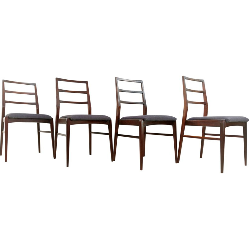 Set of 4 Vintage Teak Dining Chairs Afromosia By Richard Hornby For Fyne Ladye 1960
