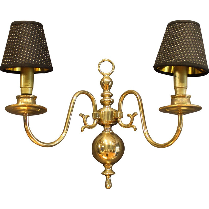 Vintage Brass Sconce Italy