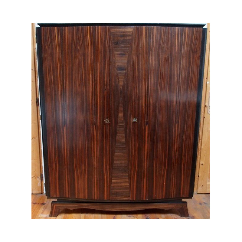 Vintage rosewood wardrobe from Rio Art Deco 