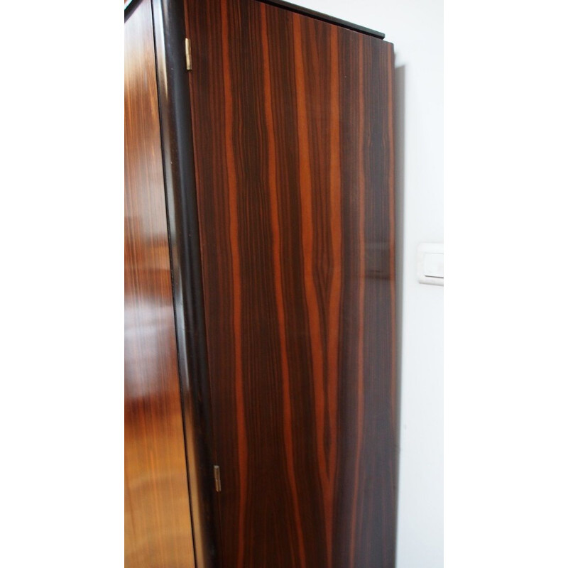 Vintage rosewood wardrobe from Rio Art Deco 