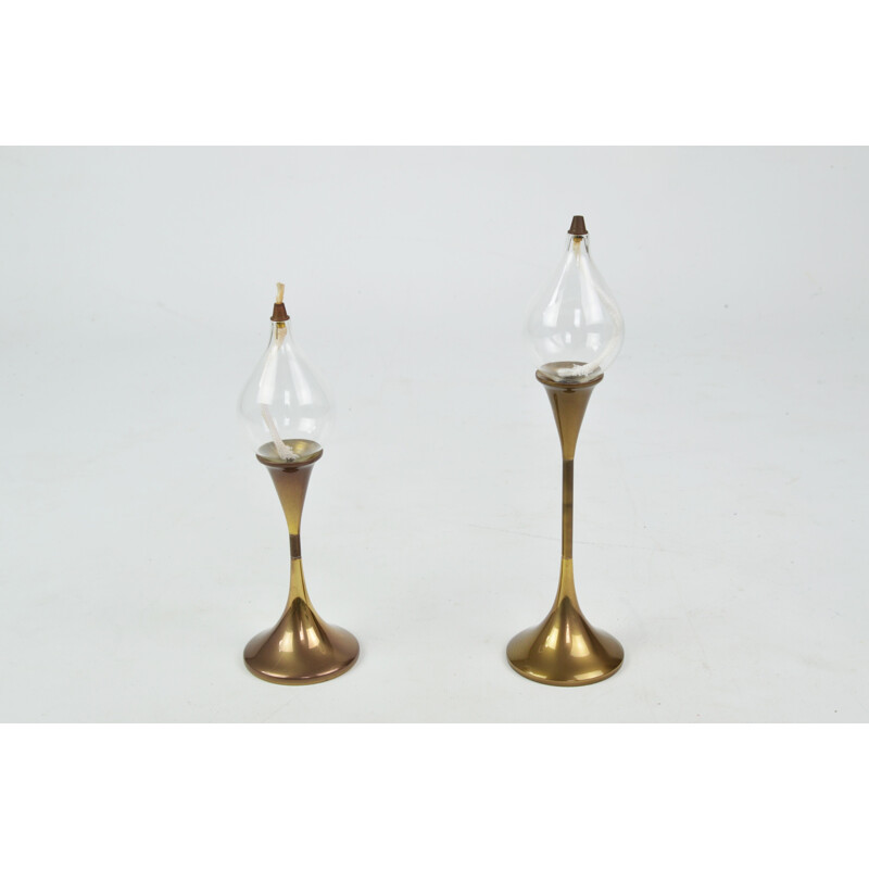 Pair of vintage candlesticks by F. Andersen, 1970