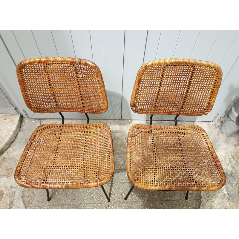 Paire de chaises vintage circa 1966