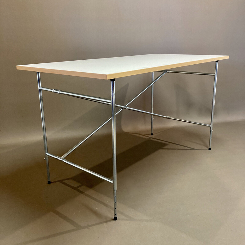 Vintage modular desk in Metal and wood Egon Eiermann