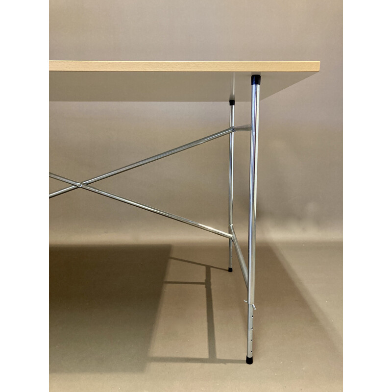 Vintage modular desk in Metal and wood Egon Eiermann