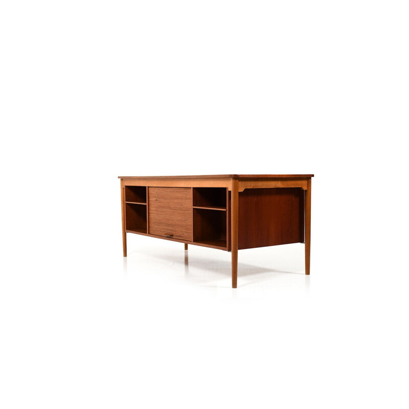 Vintage teak and oak desk, Denmark 1950