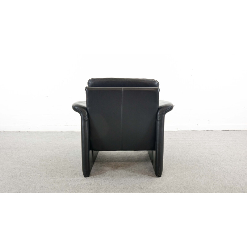 Vintage  Armchair in Black Leather by Skalma Danish 1990