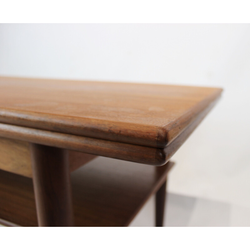 Vintage teak extendable coffee table, Denmark 1960