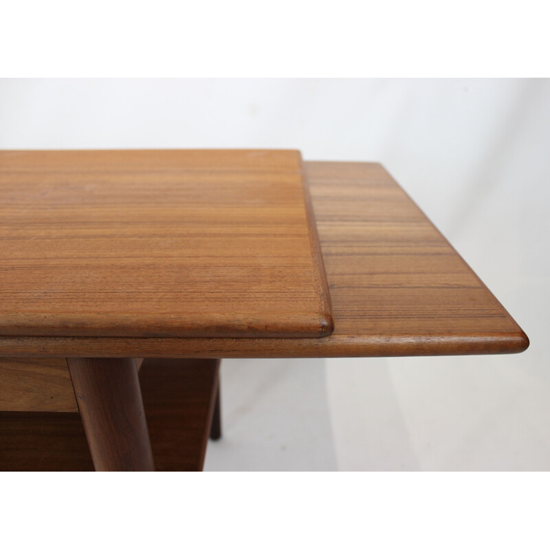 Vintage teak extendable coffee table, Denmark 1960