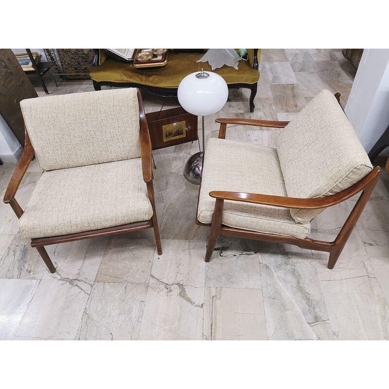 Pair of vintage armchairs,Danish 1960s