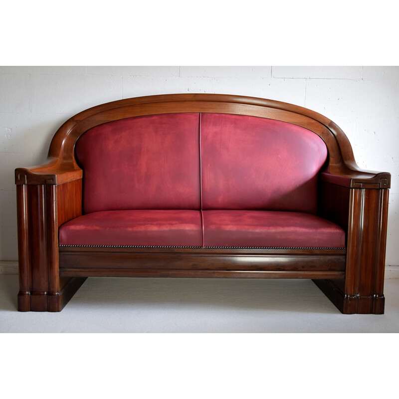 Sofá de época del fabricante real danés de muebles art decó C.B. Hansens 1930