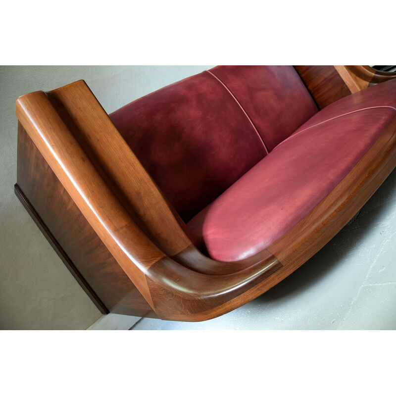 Vintage-Sofa des königlichen Möbelherstellers C.B. Hansens Dänischer Art Deco 1930