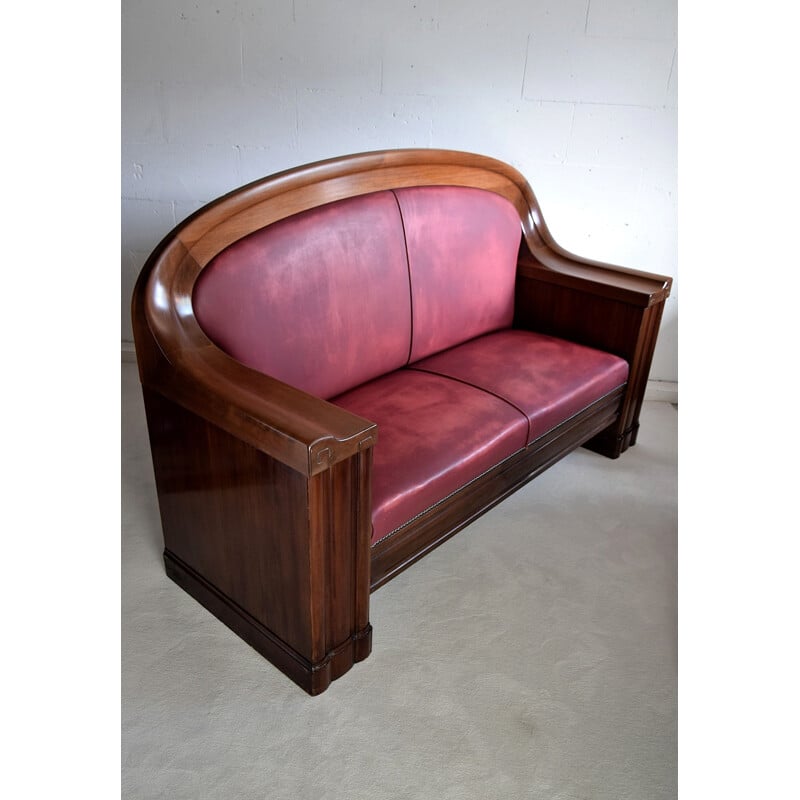 Sofá de época del fabricante real danés de muebles art decó C.B. Hansens 1930
