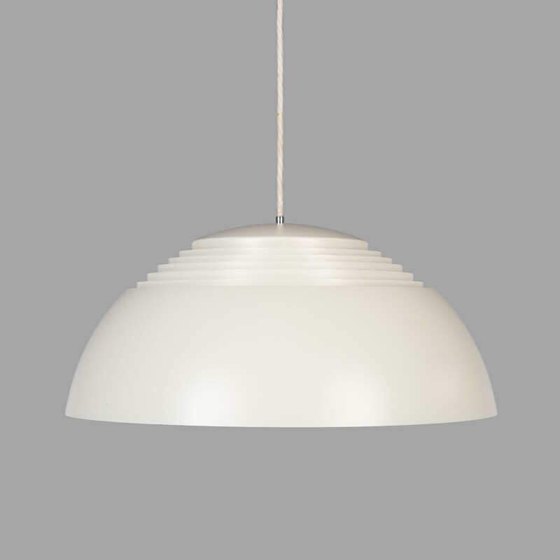 Vintage White Pendant Lamp by Arne Jacobsen for Louis Poulsen, 1950s