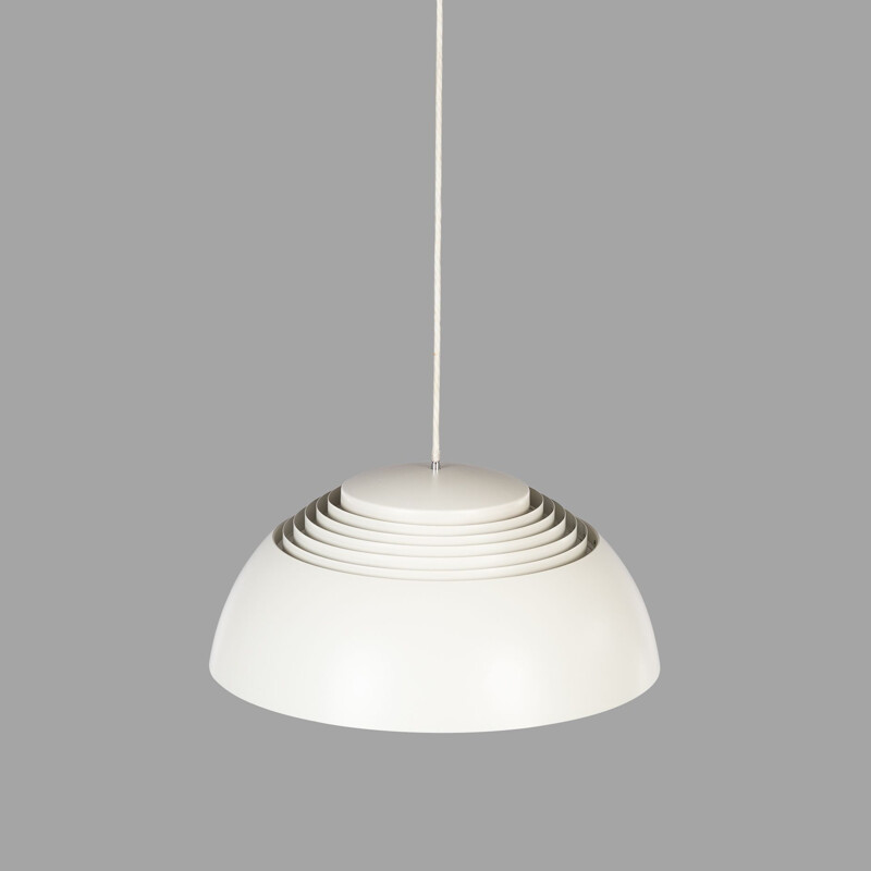 Vintage White Pendant Lamp by Arne Jacobsen for Louis Poulsen, 1950s