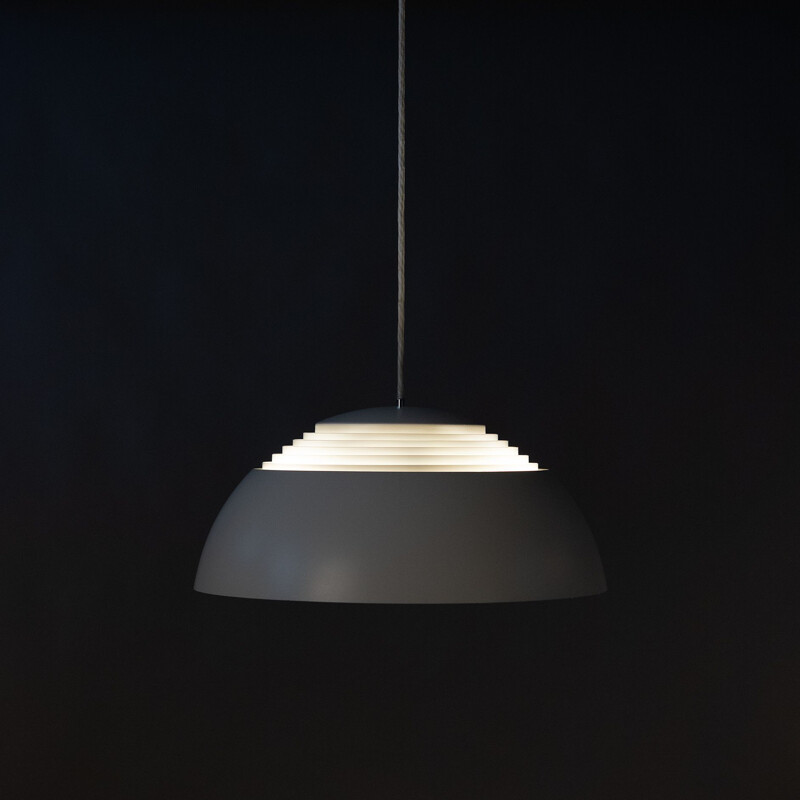 Vintage White Pendant Lamp by Arne Jacobsen for Louis Poulsen, 1950s