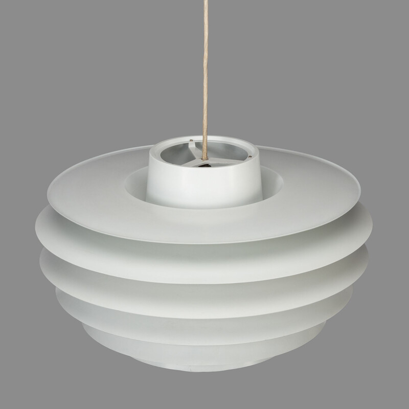 Vintage Big white Verona Pendant by Svend Middelboe for Nordisk Solar, 1960s