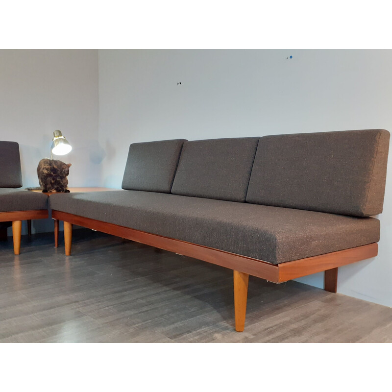 Canapé vintage Daybed en teck par Ingmar Relling et par Ekornes Svane, à Trondheim, Norvège 1960