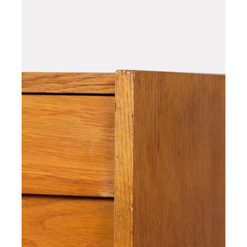 Vintage oak chest of drawers, model U-458, by Jiri Jiroutek for Interier Praha, 1960